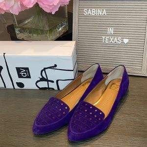 Dolce Vita purple suede loafers from Nordstrom.